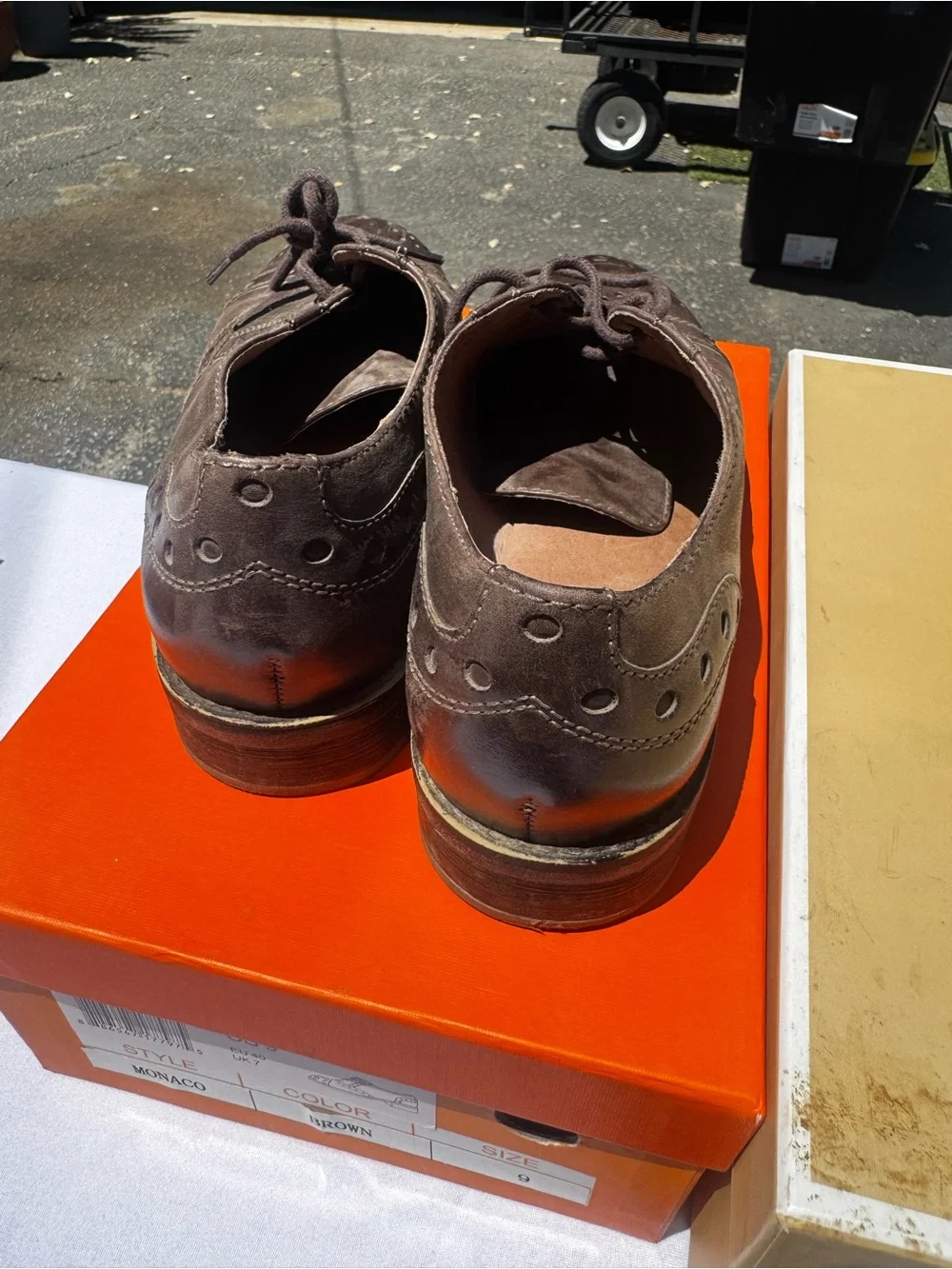 Miz Mooz Monaco Oxford Shoes | Brown Leather | Size 9
